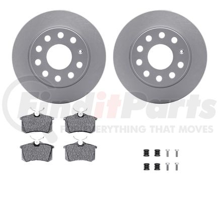 4512-74137 by DYNAMIC FRICTION COMPANY - GEOSPEC Coated Rotors with 5000 Brake Pads - Ceramic and Hardware