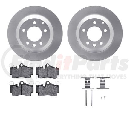 4512-74142 by DYNAMIC FRICTION COMPANY - GEOSPEC Coated Rotors with 5000 Brake Pads - Ceramic and Hardware