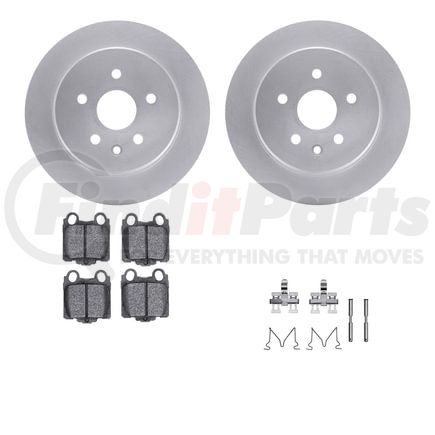 4512-75042 by DYNAMIC FRICTION COMPANY - GEOSPEC Coated Rotors with 5000 Brake Pads - Ceramic and Hardware