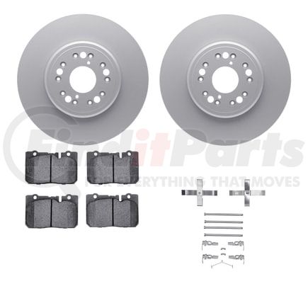 4512-75043 by DYNAMIC FRICTION COMPANY - GEOSPEC Coated Rotors with 5000 Brake Pads - Ceramic and Hardware