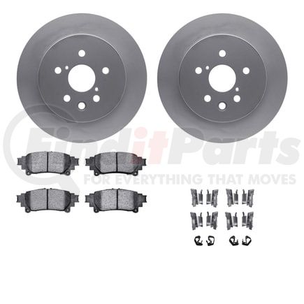 4512-75047 by DYNAMIC FRICTION COMPANY - GEOSPEC Coated Rotors with 5000 Brake Pads - Ceramic and Hardware