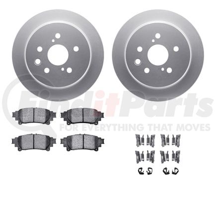 4512-75049 by DYNAMIC FRICTION COMPANY - GEOSPEC Coated Rotors with 5000 Brake Pads - Ceramic and Hardware