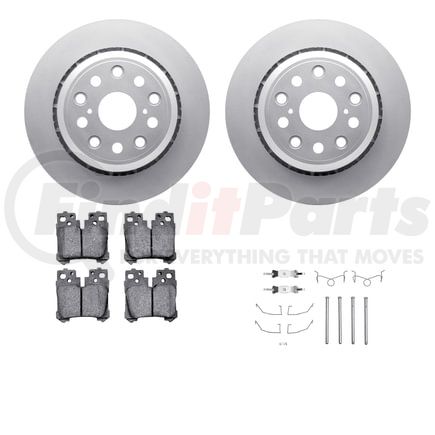 4512-75053 by DYNAMIC FRICTION COMPANY - GEOSPEC Coated Rotors with 5000 Brake Pads - Ceramic and Hardware