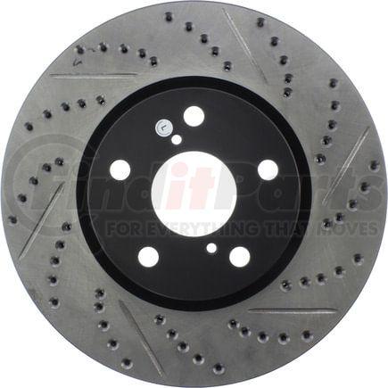 127.44140CL by STOPTECH - StopTech Sport Cryo Drilled & Slotted Brake Rotor; Front Left