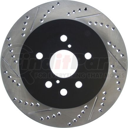 127.44141CR by STOPTECH - StopTech Sport Cryo Drilled & Slotted Brake Rotor; Rear Right