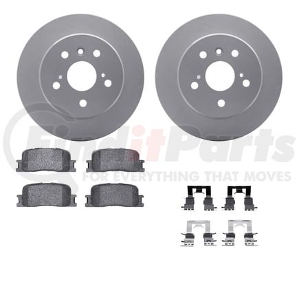 4512-76103 by DYNAMIC FRICTION COMPANY - GEOSPEC Coated Rotors with 5000 Brake Pads - Ceramic and Hardware