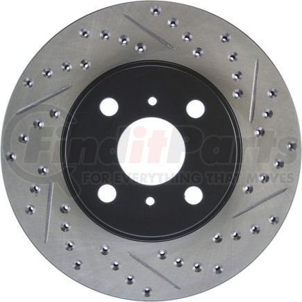 127.44143CL by STOPTECH - StopTech Sport Cryo Drilled & Slotted Brake Rotor; Front Left