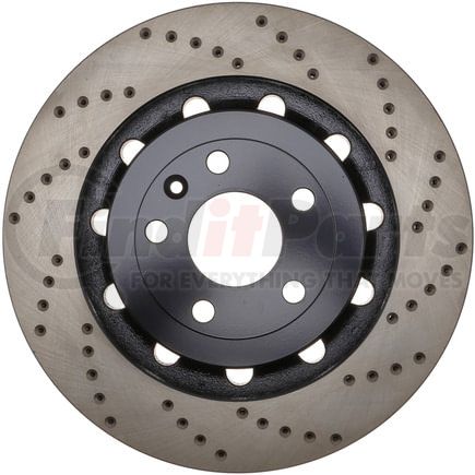 128.65136L by STOPTECH - StopTech Sport Cross Drilled Brake Rotor; Front Left