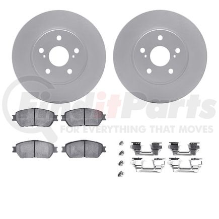 4512-76126 by DYNAMIC FRICTION COMPANY - GEOSPEC Coated Rotors with 5000 Brake Pads - Ceramic and Hardware