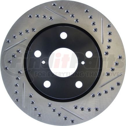 127.44147CL by STOPTECH - StopTech Sport Cryo Drilled & Slotted Brake Rotor; Front Left