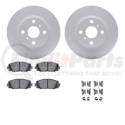 4512-76135 by DYNAMIC FRICTION COMPANY - GEOSPEC Coated Rotors with 5000 Brake Pads - Ceramic and Hardware