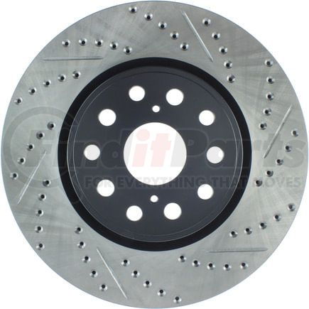 127.44148L by STOPTECH - StopTech Sport Drilled & Slotted Brake Rotor; Front Left
