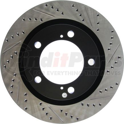 127.44156CL by STOPTECH - StopTech Sport Cryo Drilled & Slotted Brake Rotor; Front Left
