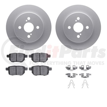 4512-76153 by DYNAMIC FRICTION COMPANY - GEOSPEC Coated Rotors with 5000 Brake Pads - Ceramic and Hardware