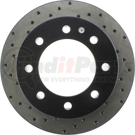 128.66044R by STOPTECH - StopTech Sport Cross Drilled Brake Rotor; Rear Right