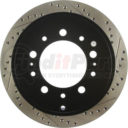 127.44157CL by STOPTECH - StopTech Sport Cryo Drilled & Slotted Brake Rotor; Rear Left