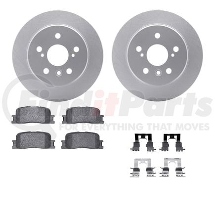 4512-76162 by DYNAMIC FRICTION COMPANY - GEOSPEC Coated Rotors with 5000 Brake Pads - Ceramic and Hardware