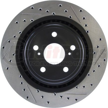 127.44158L by STOPTECH - StopTech Sport Drilled & Slotted Brake Rotor; Front Left