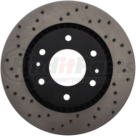 128.66063R by STOPTECH - StopTech Sport Cross Drilled Brake Rotor; Front Right