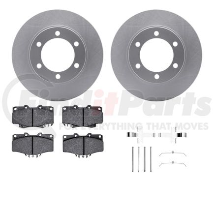 4512-76167 by DYNAMIC FRICTION COMPANY - GEOSPEC Coated Rotors with 5000 Brake Pads - Ceramic and Hardware