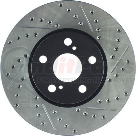 127.44160CL by STOPTECH - StopTech Sport Cryo Drilled & Slotted Brake Rotor; Front Left
