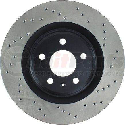 128.33137L by STOPTECH - StopTech Sport Cross Drilled Brake Rotor; Rear Left