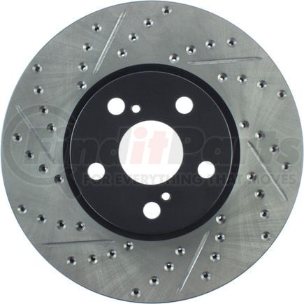 StopTech 127.44160CR Disc Brake Rotor StopTech Sport Cryo Drilled & Slotted Brake Rotor; Front Right