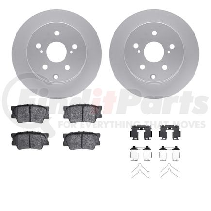 4512-76179 by DYNAMIC FRICTION COMPANY - GEOSPEC Coated Rotors with 5000 Brake Pads - Ceramic and Hardware