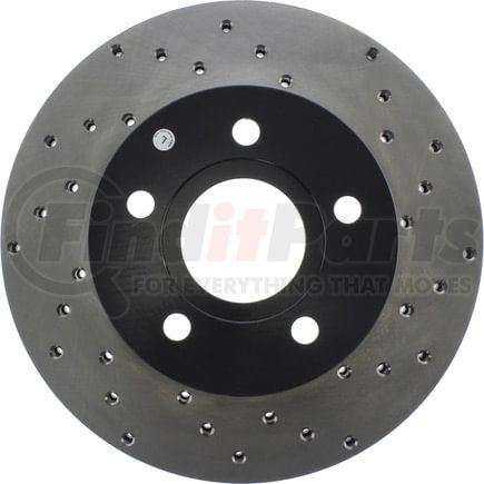 128.67042CL by STOPTECH - StopTech Sport Cryo Cross Drilled Brake Rotor; Front Left