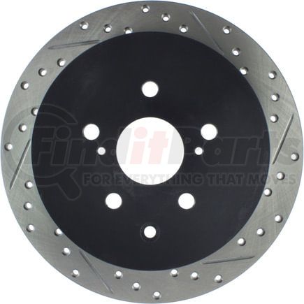 127.44166L by STOPTECH - StopTech Sport Drilled & Slotted Brake Rotor; Rear Left