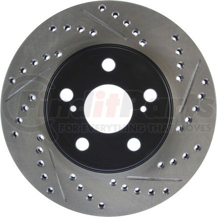 127.44172L by STOPTECH - StopTech Sport Drilled & Slotted Brake Rotor; Front Left