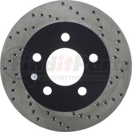 128.67045L by STOPTECH - StopTech Sport Cross Drilled Brake Rotor; Front Left