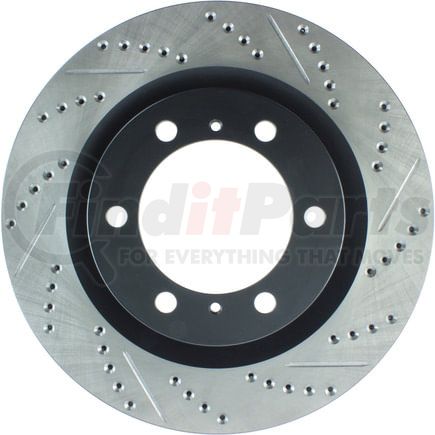 127.44174CL by STOPTECH - StopTech Sport Cryo Drilled & Slotted Brake Rotor; Front Left