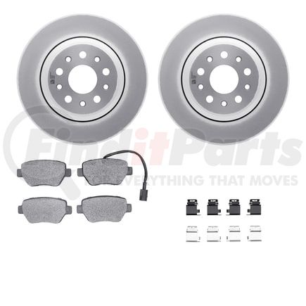 4512-79005 by DYNAMIC FRICTION COMPANY - GEOSPEC Coated Rotors with 5000 Brake Pads - Ceramic and Hardware