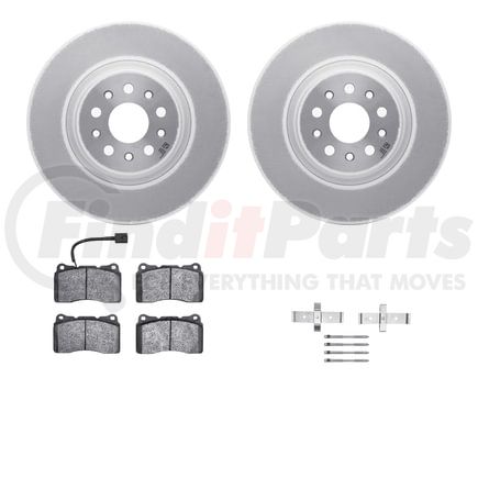 4512-79006 by DYNAMIC FRICTION COMPANY - GEOSPEC Coated Rotors with 5000 Brake Pads - Ceramic and Hardware