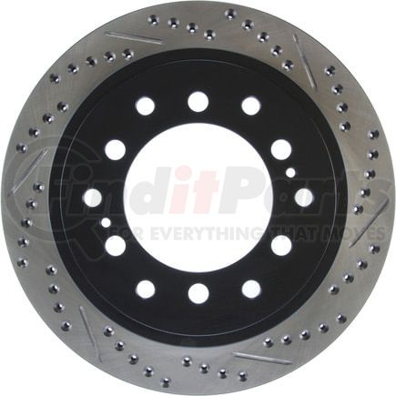 127.44175CL by STOPTECH - StopTech Sport Cryo Drilled & Slotted Brake Rotor; Rear Left