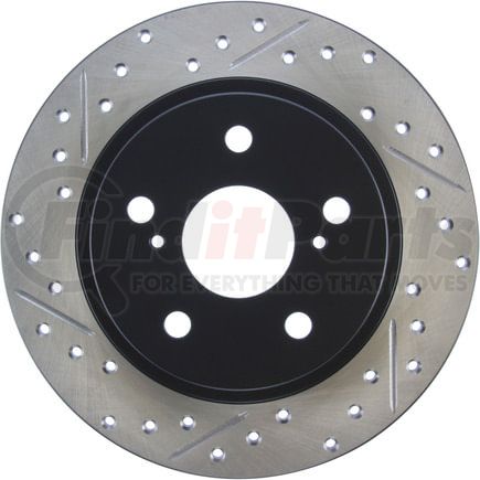 127.44179R by STOPTECH - StopTech Sport Drilled & Slotted Brake Rotor; Rear Right