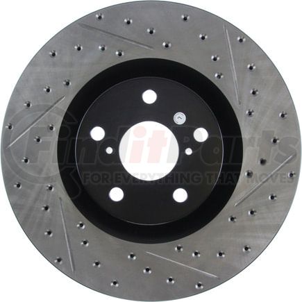 127.44184L by STOPTECH - StopTech Sport Drilled & Slotted Brake Rotor; Front Left