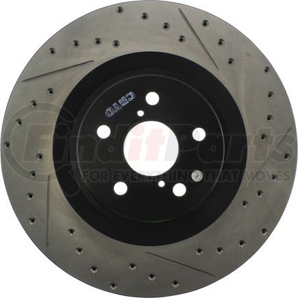 127.44204L by STOPTECH - Sport Drilled & Slotted Brake Rotor, Front Left