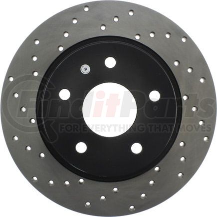 128.67071R by STOPTECH - StopTech Sport Cross Drilled Brake Rotor; Rear Right