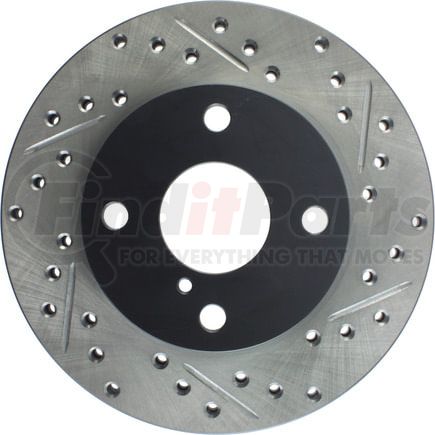 127.45034CL by STOPTECH - StopTech Sport Cryo Drilled & Slotted Brake Rotor; Front Left