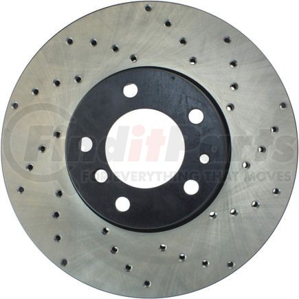 128.34031L by STOPTECH - StopTech Sport Cross Drilled Brake Rotor; Front Left