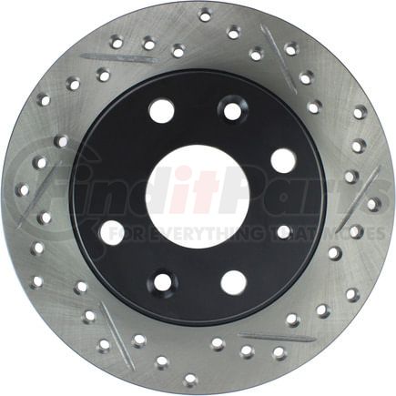 127.45035CL by STOPTECH - StopTech Sport Cryo Drilled & Slotted Brake Rotor; Rear Left