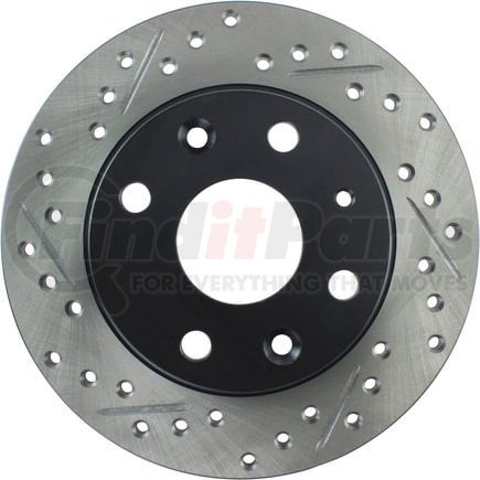 127.45035CR by STOPTECH - StopTech Sport Cryo Drilled & Slotted Brake Rotor; Rear Right