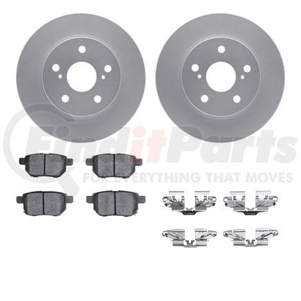 4512-91005 by DYNAMIC FRICTION COMPANY - GEOSPEC Coated Rotors with 5000 Brake Pads - Ceramic and Hardware