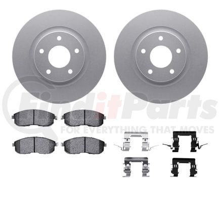 4512-67110 by DYNAMIC FRICTION COMPANY - GEOSPEC Coated Rotors with 5000 Brake Pads - Ceramic and Hardware