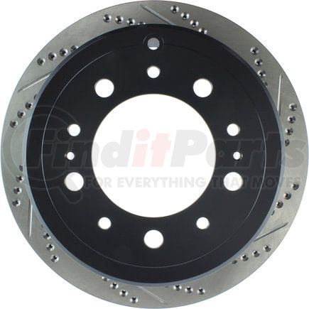 127.44087CL by STOPTECH - StopTech Sport Cryo Drilled & Slotted Brake Rotor; Rear Left