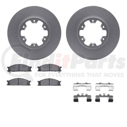 4512-67119 by DYNAMIC FRICTION COMPANY - GEOSPEC Coated Rotors with 5000 Brake Pads - Ceramic and Hardware