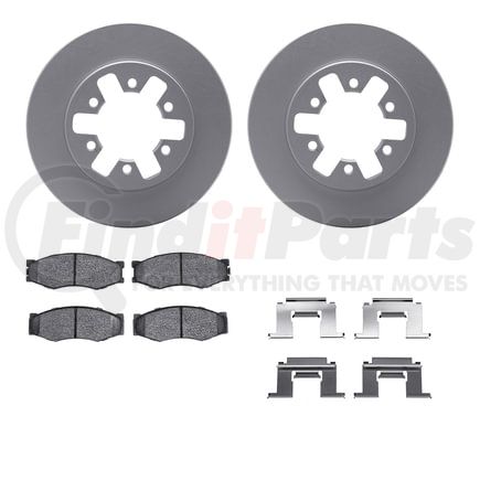 4512-67120 by DYNAMIC FRICTION COMPANY - GEOSPEC Coated Rotors with 5000 Brake Pads - Ceramic and Hardware