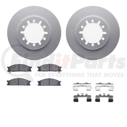 4512-67124 by DYNAMIC FRICTION COMPANY - GEOSPEC Coated Rotors with 5000 Brake Pads - Ceramic and Hardware